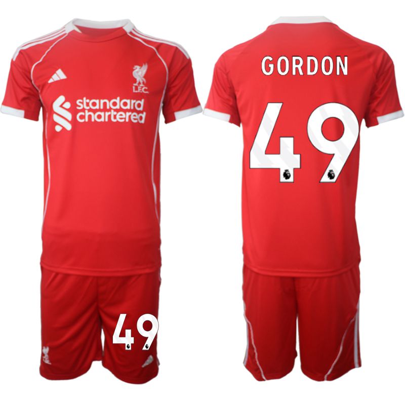 Men 2025-2026 Season Club Liverpool home red #49 Soccer Jersey->liverpool jersey->Soccer Club Jersey
